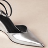 ALOHAS Women's Polly Shimmer Leather Heeled Court Shoes - UK 6