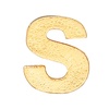 Alex and Ani Initial S Gold Slider Charm, Create Your Own, Initial S Charm,14kt Gold Plated, Gold, Charm Size 0.25 inch Width by 0.29 inch Height