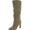 Jessica Simpson Womens MINERVA Faux Leather Cushioned Footbed Knee-High Boots