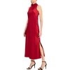 Anne Klein Womens Slit Satin Slip Dress