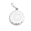 Alex and Ani Initial O Charm, O, Sterling Silver, Silver O, Charm Size 0.51 inch Width by 0.51 inch Height