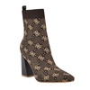 Women's Yonel Block Heel Stretch Knit Logo Dress Booties