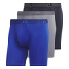 adidas Men's Microfiber Boxer Brief Underwear, performance athletic fit (3-pack)