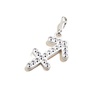 Alex and Ani Zodiac Saggitarius Pavé Crystal Charm Chain Station, Saggitarius,Sterling Silver, Clear Crystals, Charm Size 0.48 inch Width by 0.68 inch Height