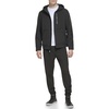 DKNY Mens Hooded Logo Softshell Jacket
