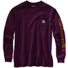 Carhartt Men's Flame Resistant Force Loose Fit Lightweight Long-Sleeve Logo Graphic T-Shirt