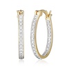 Amazon Essentials Diamond Accent Hoop Earrings (previously Amazon Collection)
