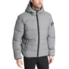 DKNY Men's Water Resistant Ultra Loft Hooded Logo Puffer Jacket (Standard and Big & Tall)