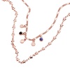 Alex and Ani A20ENMOONSR,Crescent Moon 19 in. Layered Necklace,Shiny Rose Gold,Blue/Black, Necklaces