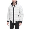 DKNY Men's Quilted Performance Hooded Bomber Jacket