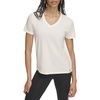 Tommy Hilfiger Women's Textured Jersey Short Sleeve V-neck