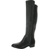 nayli 3 womens mixed media block heel knee-high boots