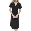 DKNY Women's Bubble Sleeve V-Neck Fit & Flare Mini Dress