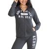 AEROPOSTALE Women's Knit Arch Zip Front Fleece Hoodie