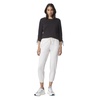 Andrew Marc Women's Performance Encased Elastic Rib Waistband 7/8 Drawstring Pant W/Adjustable Hem