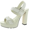 KARL LAGERFELD womens Alessia Pearl Slingback Platform Sandal