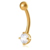 Amazon Essentials 10k Gold Belly Button Ring (previously Amazon Collection)