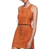 BCBGeneration Women's Faux Suede Lace Up Top