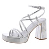 womens slip on open toe platform sandals
