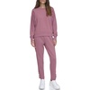 Andrew Marc womens Pleated Shoulder Crewneck Fleece Top