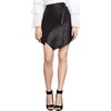 BCBGMAXAZRIA Women's Yulissa Faux-Leather Wrap Skirt, Black, s