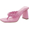 Jessica Simpson Zaliye Women's Faux Leather Block Heel Slide Sandals