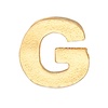 Alex and Ani Initial G Gold Slider Charm, Create Your Own, Initial G Charm, 14kt Gold Plated, Gold, Charm Size 0.28 inch Width by 0.29 inch Height