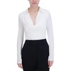 BCBGMAXAZRIA womens Long Sleeve Cowl Neck Bodysuit