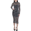 womens animal print nylon bodycon dress