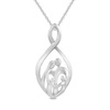 Amazon Essentials Sterling Silver Family Infinity Pendant Necklace, 18", (previously Amazon Collection)