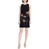 womens embellished polyester shift dress