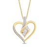 Amazon Essentials Diamond 3 Stone Pendant Necklace (1/4 cttw), 18" (previously Amazon Collection)