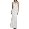 Eliza J Women's Sleeveless One Shoulder Lace Gown Dress