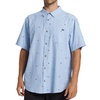 Billabong Men's Classic Sundays Woven Short Sleeve Shirt, Smoke Blue