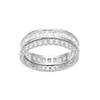 Amazon Essentials Cubic Zirconia Stackable 2-Ring Set in Sterling Silver