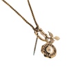 Alex and Ani Resilient Spirit Interchangeable Necklace:Stainless Steel Gold:Gold