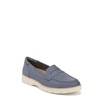 Dr. Scholl's Shoes Womens Nice Day Slip On Loafer Oxide Blue Microfiber 6.5 M