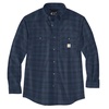Carhartt Men's Loose Fit Midweight Chambray Long-Sleeve Plaid Shirt