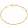 Amazon Essentials 14K Gold Plated Figaro Chain Bracelet