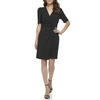 DKNY womens Side Knot Short Length V-neck Dress