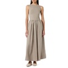 The Drop Women's Dia Mixed Fabric Midi Tank Dress