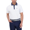 Ben Sherman Men's Short Sleeve Printed Tech Sports Fit Polo Top