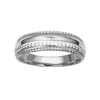 Amazon Essentials Cubic Zirconia Multi-Row Band Ring in Sterling Silver