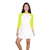 American Apparel Women's 50/50 Cropped 3/4 Sleeve Raglan
