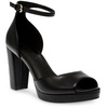 Anne Klein Womens Vista-C Rhinestone Ankle Strap Block Heels