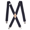 Dickies Men's 1 1/2 inch Solid Straight Clip Adjustable X Back Suspender