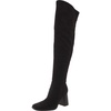 denki womens zipper faux suede over-the-knee boots