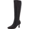 akperfection womens zipper leather knee-high boots
