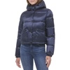Calvin Klein Women's Lightweight Cropped Hooded Snap Pockets Puffer