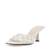 womens embellished mesh mules